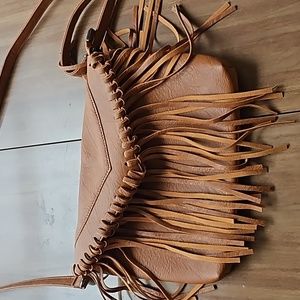 Small crossbody bag with fringe